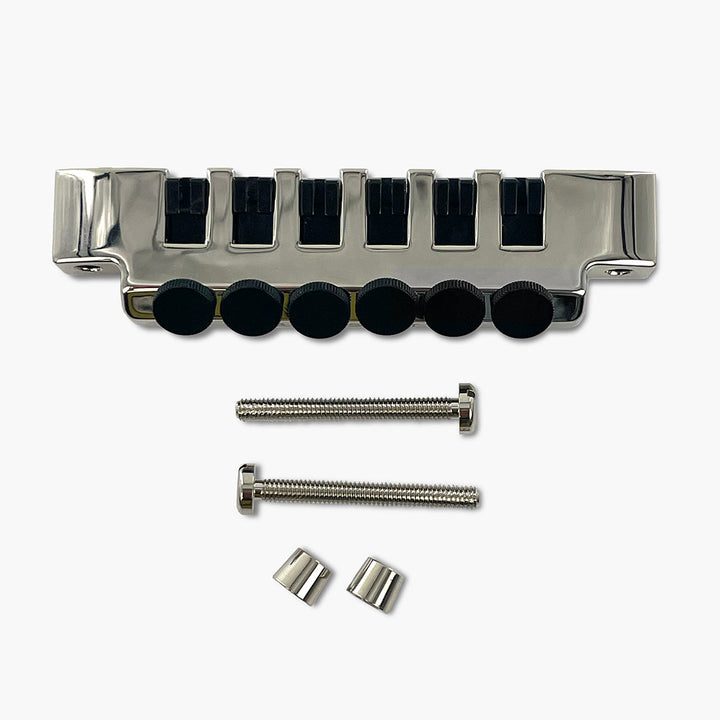 Allparts TP-3348-001 Leo Quan® Badass FTT™ Fine Tuner Tailpiece, Nickel