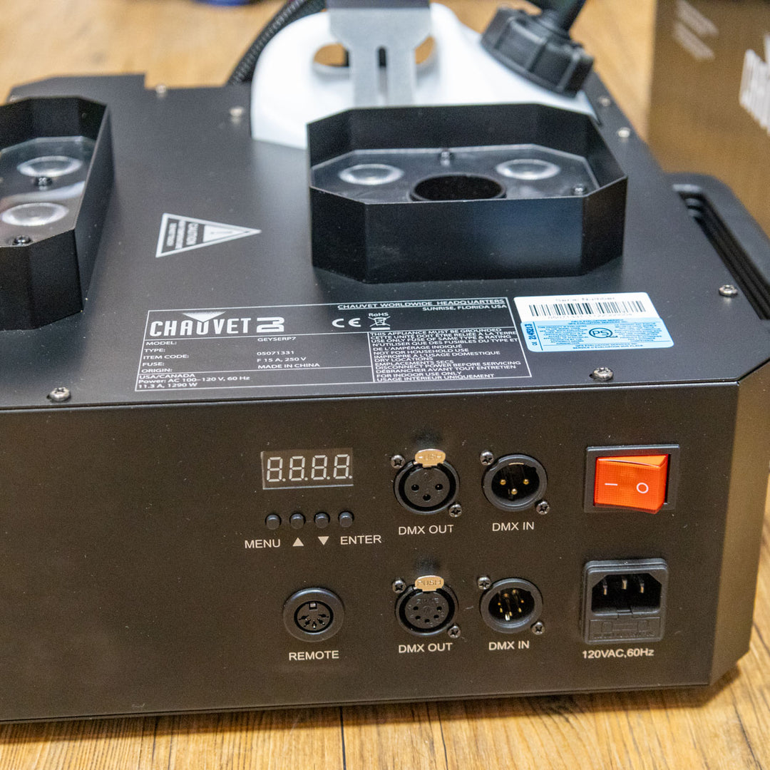 Chauvet DJ Geyser P7 RGBA+UV LED Fog Machine (Demo)