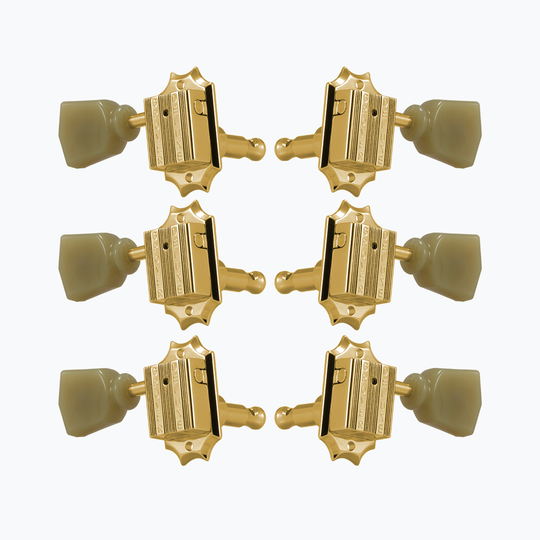 Allparts TK-7940 Grover® 135 Series Vintage-style 3x3 Key Set Gold 135G