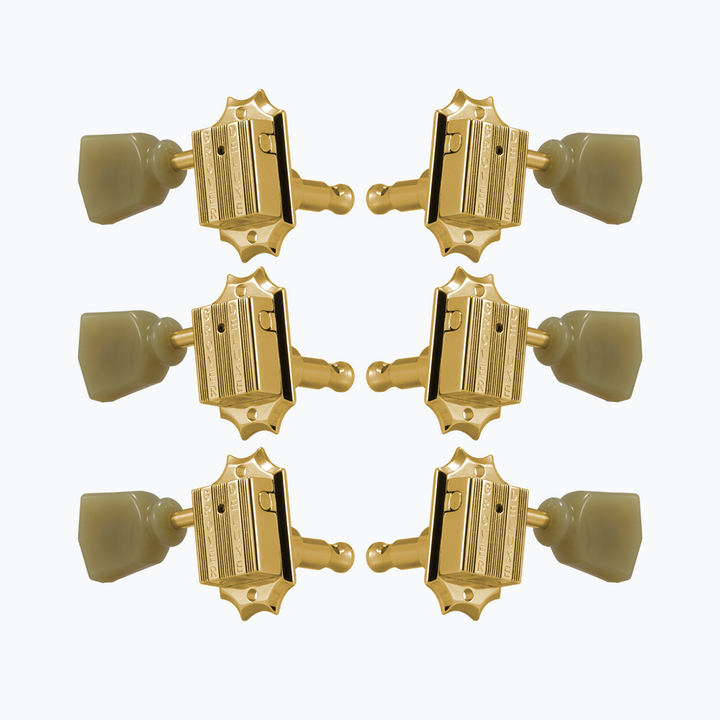 Allparts TK-7940 Grover® 135 Series Vintage-style 3x3 Key Set Gold 135G