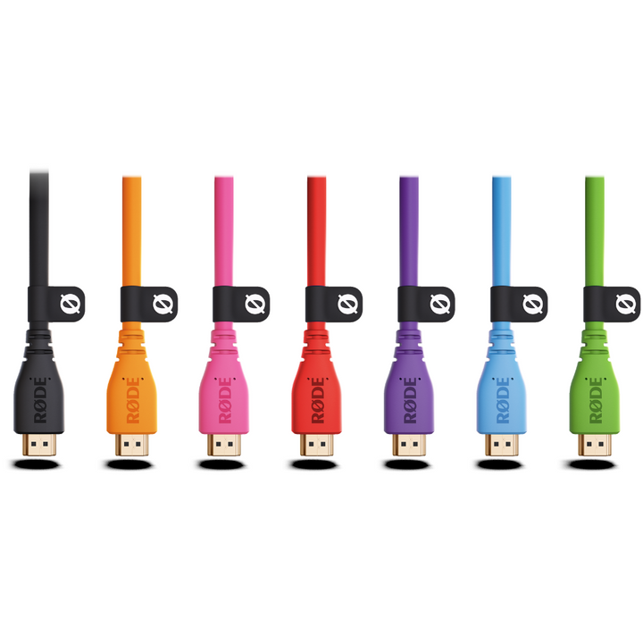 Rode HDMICABLE3M-O 3M - 2.0 HDMI Cable, (dia 6mm) - Orange