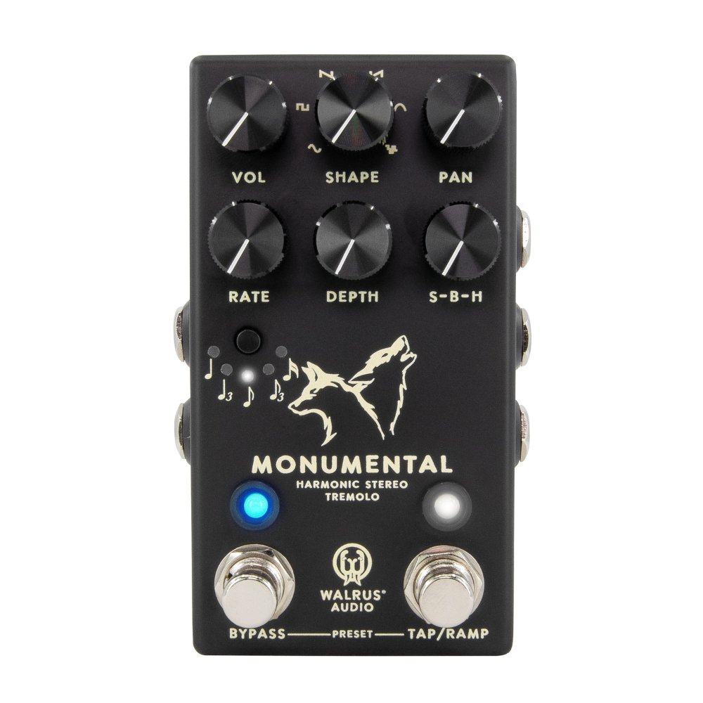 Walrus Audio 900-1085BK Monumental Stereo Harmonic Tap Tremolo - Black