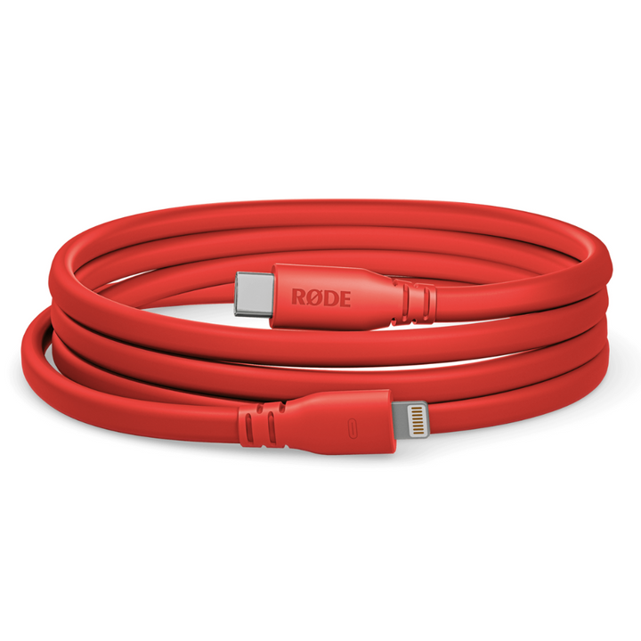 Rode Microphones SC19-R High-quality, 1.5m-long USB-C to Lightning cable - Red