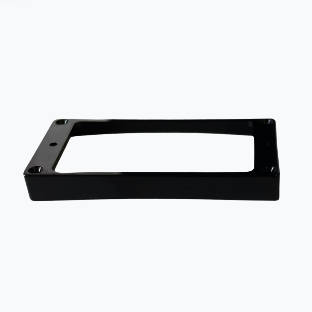 Allparts PC-0743-T23 Tall Humbucking Pickup Rings Slanted Black Plastic, Flat Bottom -Pack of 50