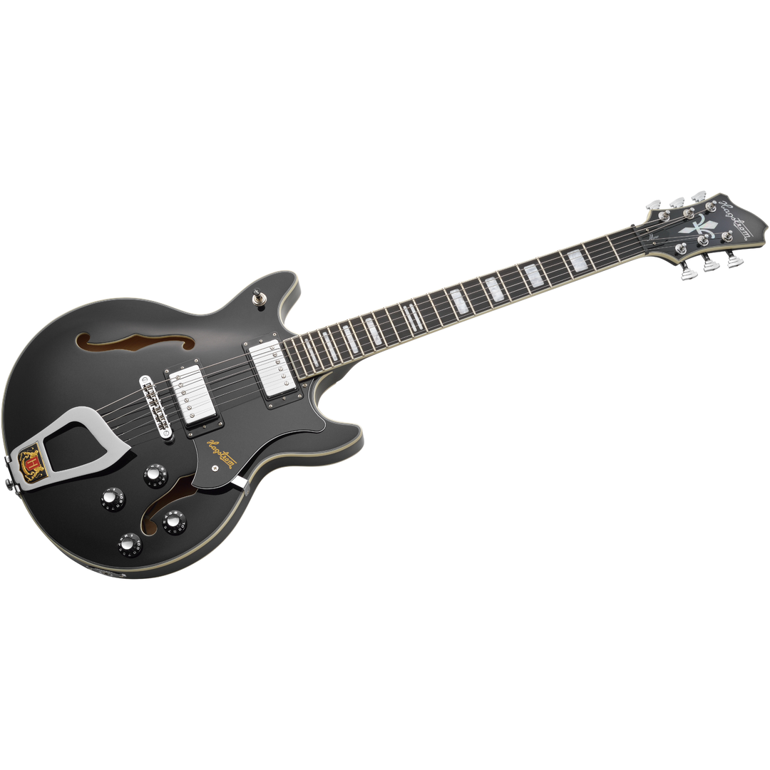 Hagstrom Alv-blk Alvar Electric Guitar - Black Gloss