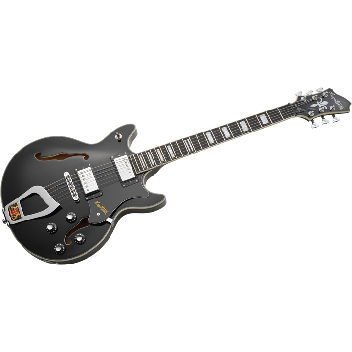 Hagstrom Alv-blk Alvar Electric Guitar - Black Gloss