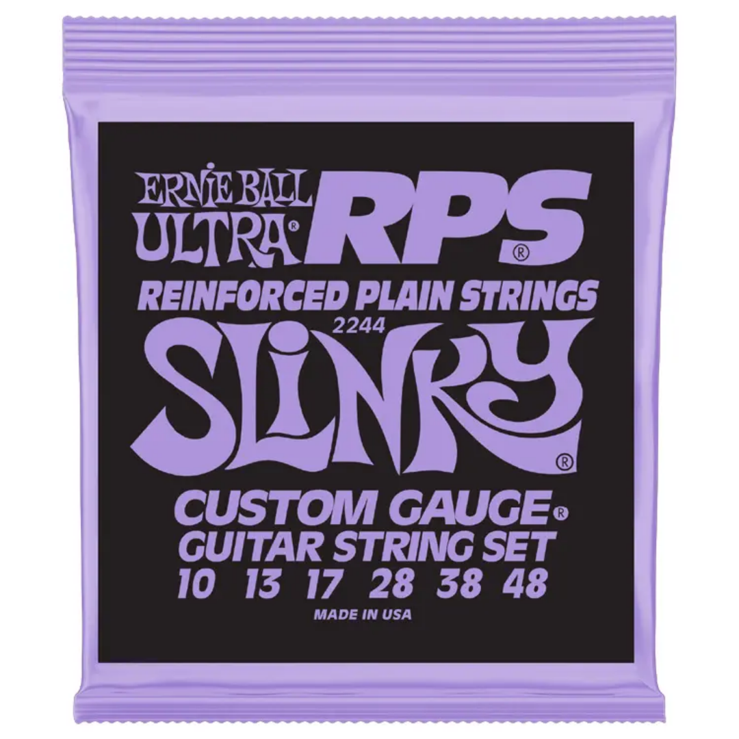 Ernie Ball 2244EB RPS Slinky Reinforced Plain Strings - Ultra Slinky (10-48)