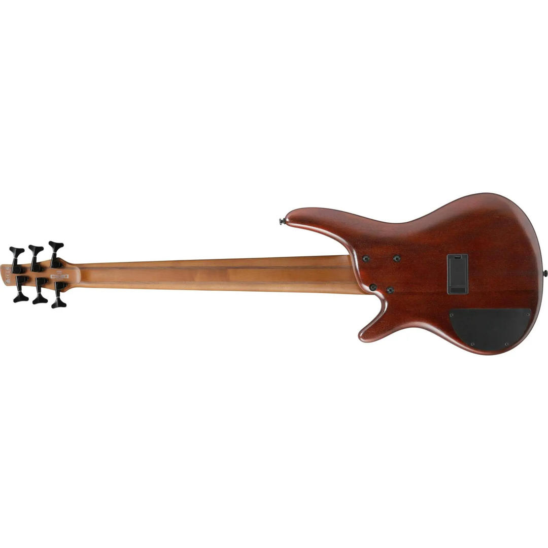 Ibanez SR506AMHL SR Standard 6 Strings Electric Bass (Mahogany Brown Burst Low Gloss)