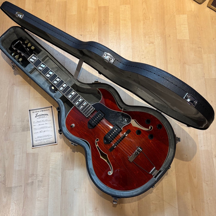 Eastman  AR372CE-P90 Archtop Series Truetone Gloss Electric Guitar w/Hard Shell Case