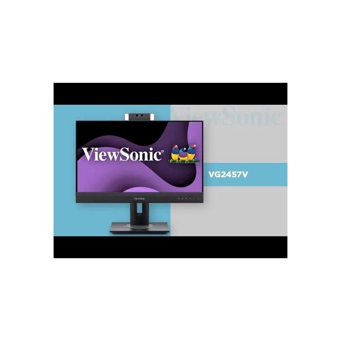 Viewsonic VG2457V 24" Video Conferencing Monitor  USB-C 90W, Windows Hello IR Webcam, 1080p
