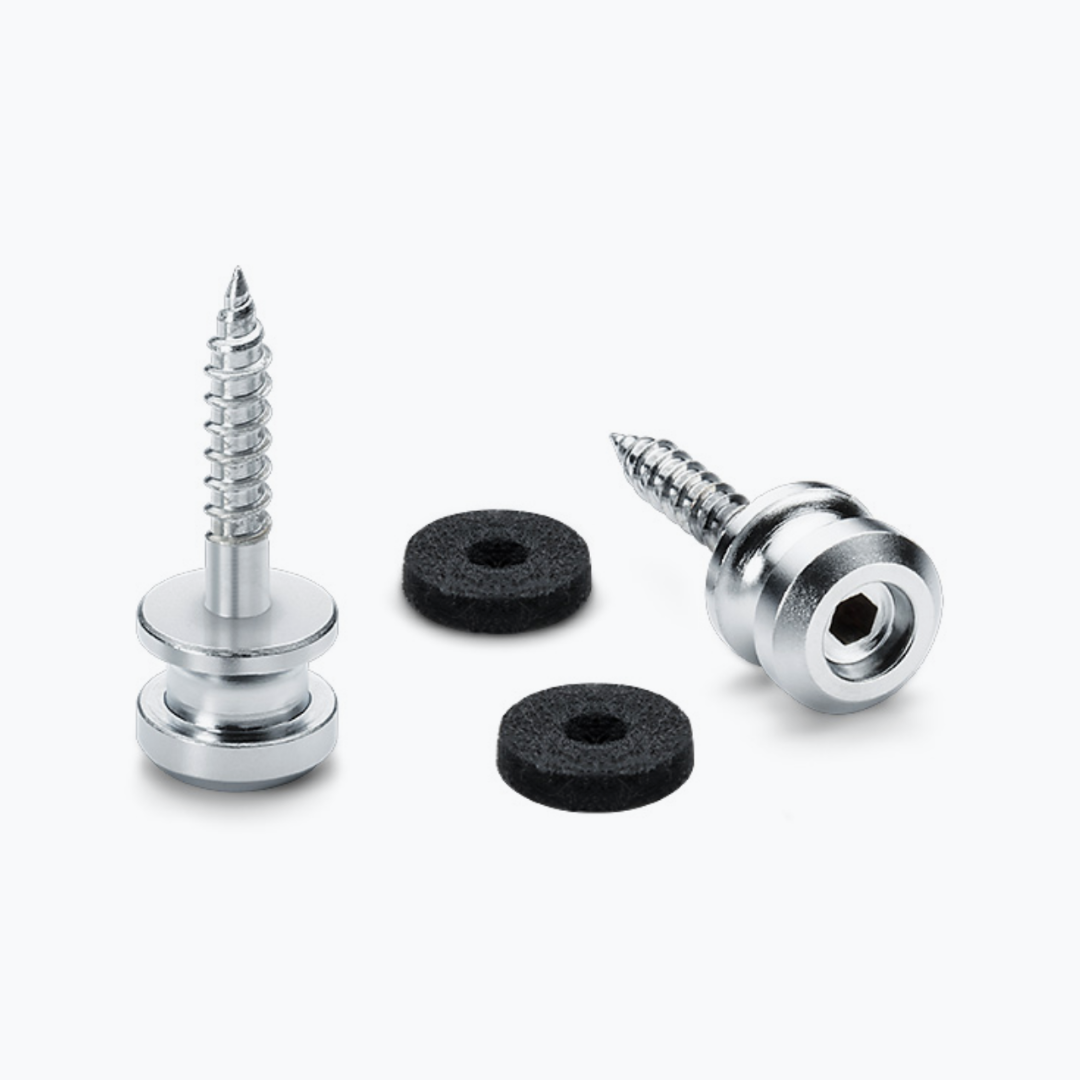 Allparts AP-0683-010 Schaller S-Lock Chrome Strap Buttons, 2 pcs