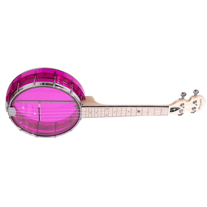 Gold Tone Little Gem See-Through Banjo-Ukulele - Amethyst