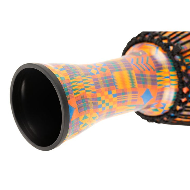 Meinl Percussion 10" Rope Tuned Travel Series Djembe Hand Selected Goatskin Head (Patented) Kenyan Quilt