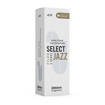 D'Addario Woodwinds ORSF05BSX4M Select Jazz, Baritone Saxophone - Filed, 4M, Box Of 5