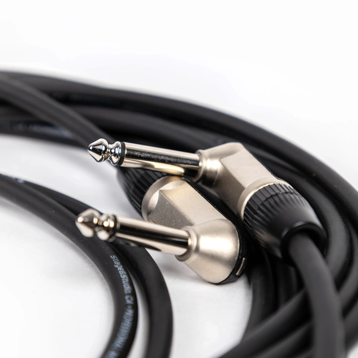 Stage & Studio TS Male-to-Male Dual Right Angle Instrument Patch Cable 15-Foot