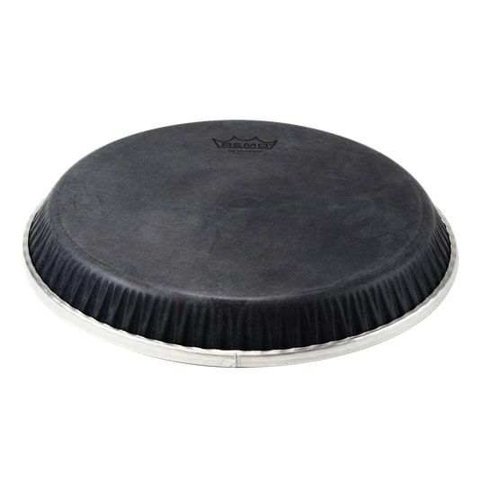 Remo M2-1106-S6-D2009 Conga Drumhead, Symmetry, 11.06", Low Collar, D2, SKYNDEEP, 'Black Calfskin' Graphic