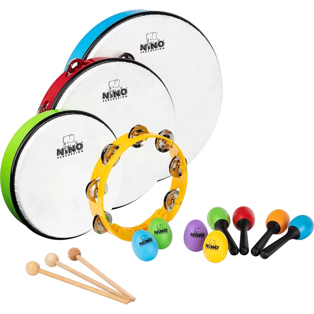 Nino Percussion 12-Piece Kids Mixed Rhythm Set