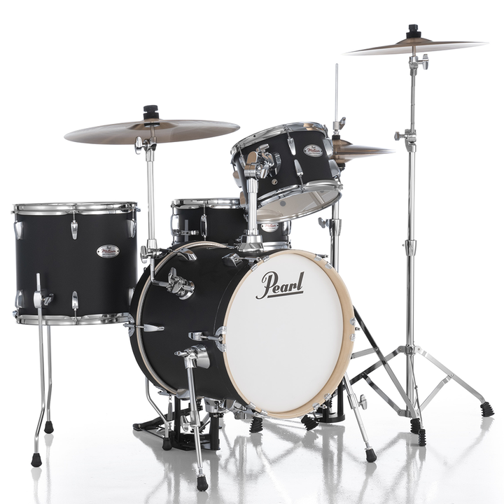 Pearl MDT564C Midtown 4-piece Kit w/ Hardware (no cymbals) - #752 Matte Asphalt Black
