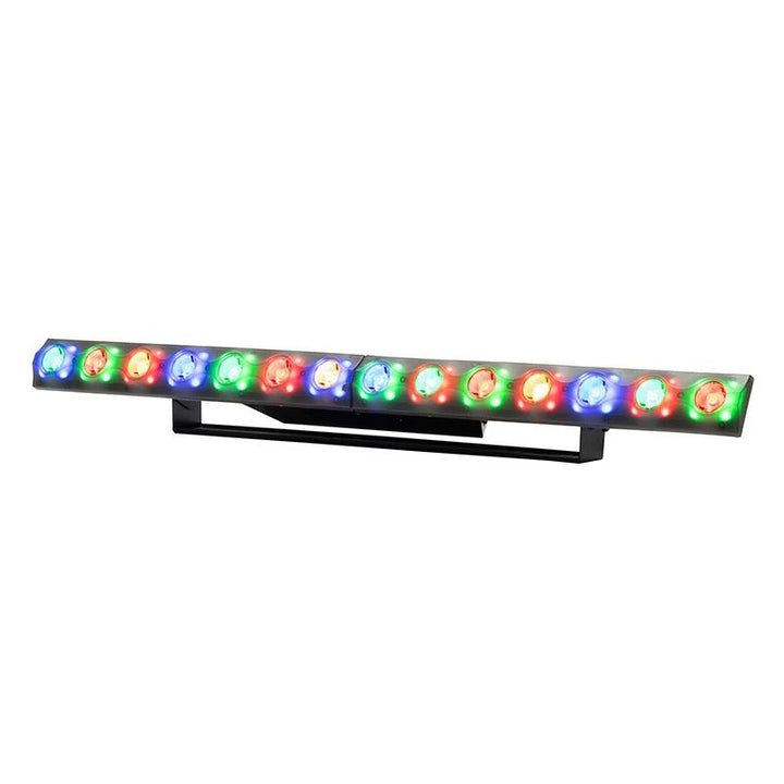 The Eliminator Lighting Frost FX BAR RGBW is a 1-meter LED linear wash fixture that chases colors and creates breathtaking effects. Includes 14x 3W RGBW LEDs for beam effects + 84x 5050 RGB (3-IN-1) SMD LEDs for glowing effect.