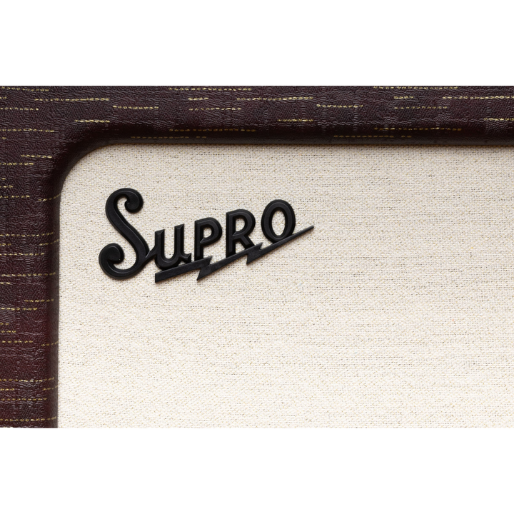 Supro 1620RCBUR Delegate Custom 1 x 12-inch 25-watt Tube Combo Amplifier - Burgundy