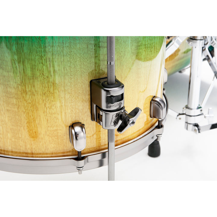 Tama Starclassic Maple 4-Piece Shell Pack (22,10,12,16), Smoked Black Nickel Hardware - Marine Shoreline Movingui Fade