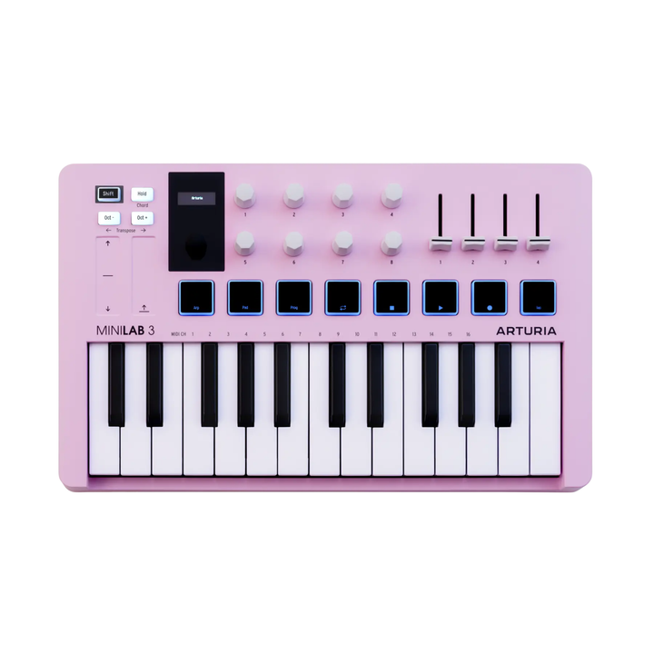 Arturia MINILAB3RQ LTD 25-Key MIDI Controller w/Software (Rose Quartz)