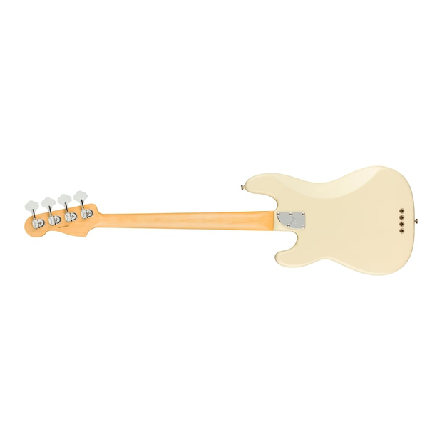 Fender American Professional II Precision Bass Maple Fingerboard Electric Bass Guitar - Olympic White