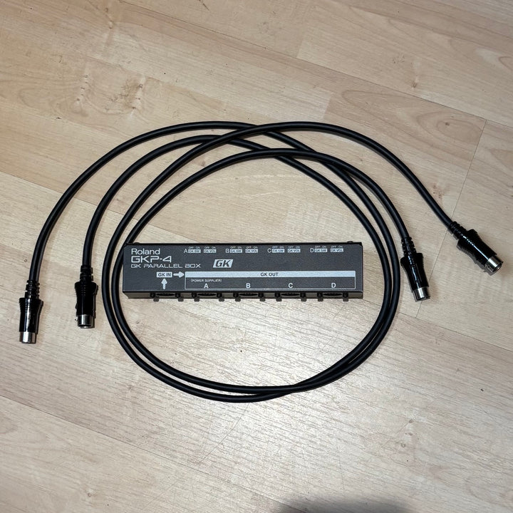 Roland - GKP4 GK Parallel Guitar Synth Quad Box w/ 2 x 13 Pin - 3'  Patch Cables (MIJ - 2001)  - USED