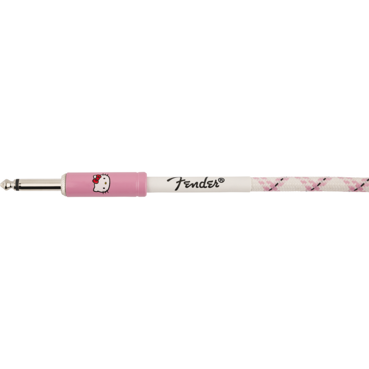 Fender ® x Hello Kitty® White/Pink Woven Cable -  10'
