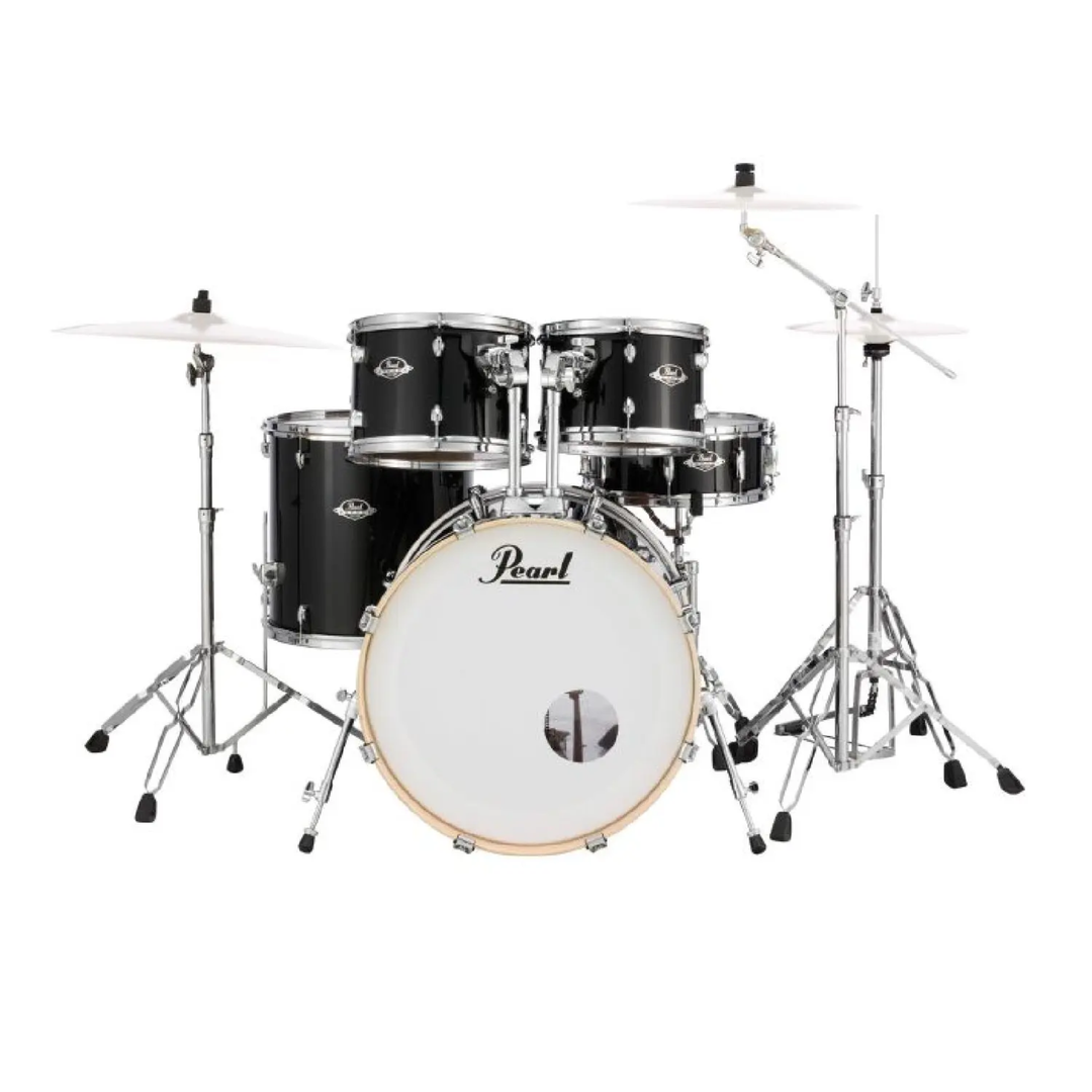 Pearl EXX725FPC31 Export Series 5-Piece Drumkit - Jet Black (NO hardware, cymbals, throne)