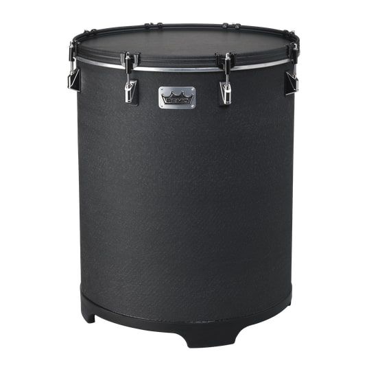 Remo BH-0016-BE Bahia Bass Drum, 16" Diameter, 21" Height, Fabric Black Earth