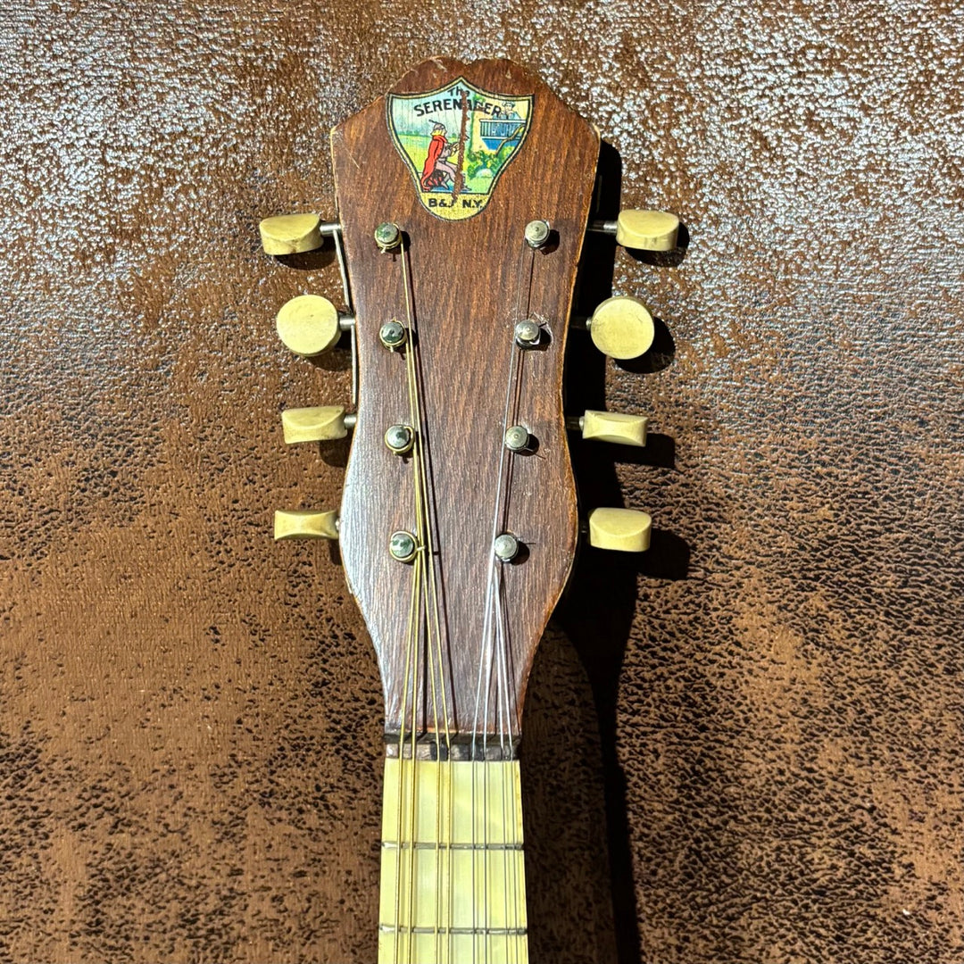 VINTAGE B&J - Serenader Tulip Headstock Mandolin (1930's - Regal Era - No Case Or Bag) - USED