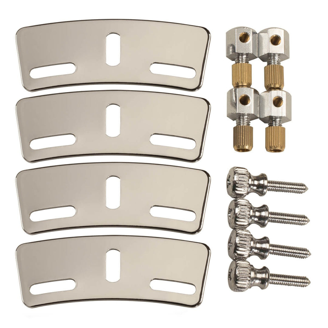 Gold Tone Resonator Hardware, Plate Style, 13 Inch Resonator