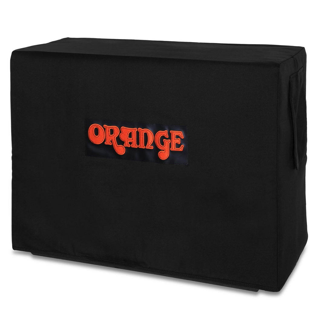 Official Orange protective cover for angled 4x12 speaker cabinets. Durable fabric construction for transportation and storage protection.