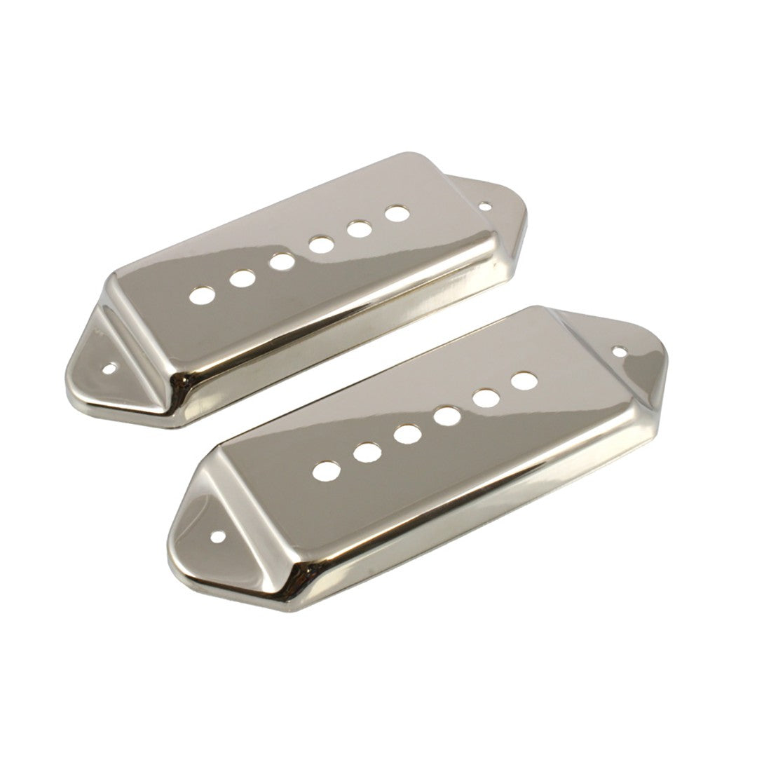 Allparts PC-0739 P-90® Pickup Cover Set with Ears Nickel