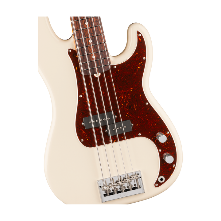 Fender American Professional Precision Bass V Rosewood Fingerboard Electric Guitar (Olympic White)