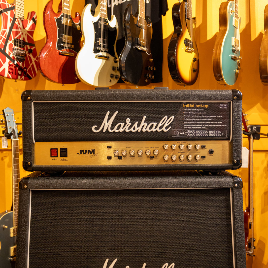 Marshall 2011  JVM 210H & 1960A Top / Slant 4x12 Stereo Cabinet - Used