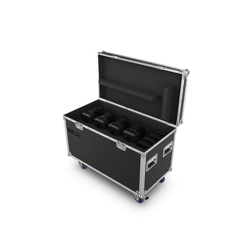 Chauvet Pro WELL-PANELXX4 Kit of (4) IP65 Wireless LED panel style Wash in charging case with RF remote