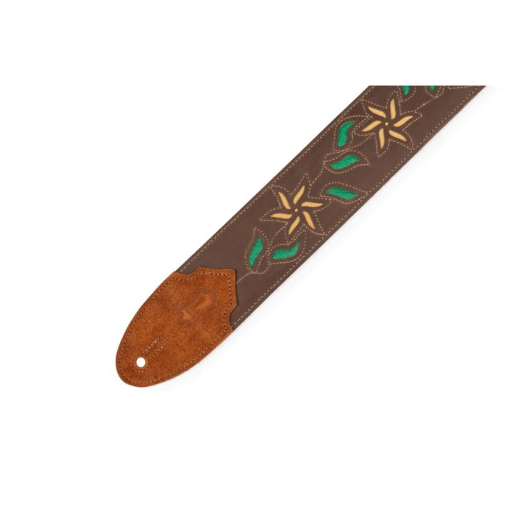 Levy's 2.5'' Flowering Vine Strap - Dark Brown/Yellow