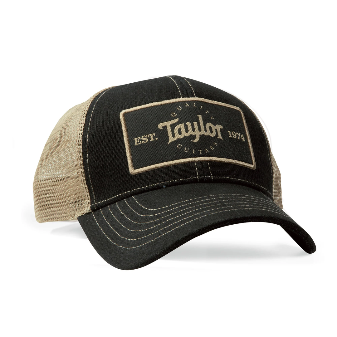 Taylor Trucker Cap,Black/Khaki, Patch