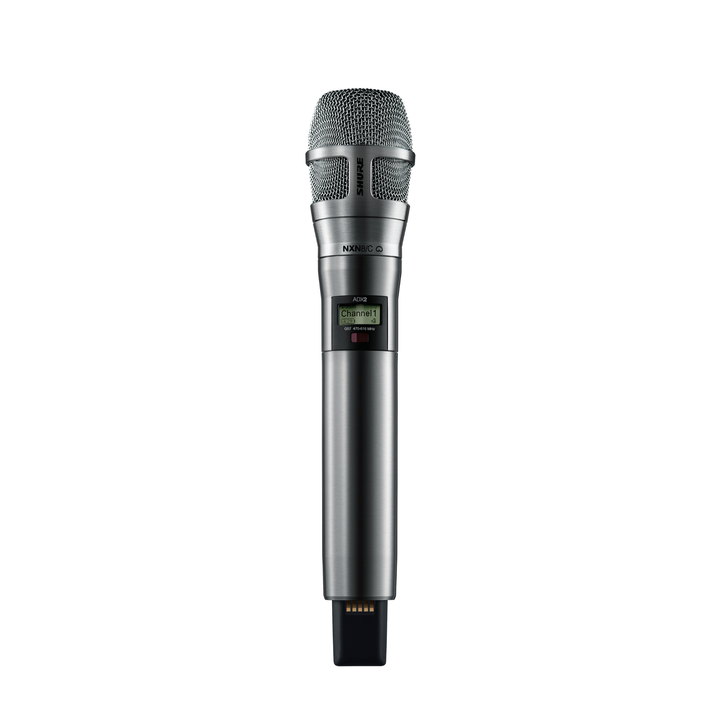 Shure ADX2/N8CN-G57 ADX2 Handheld Transmitter w/ Nexadyne 8/C Cardioid Dynamic Microphone - Nickel Finish
