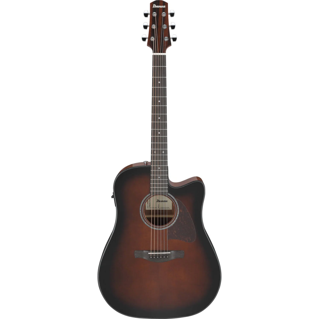 Ibanez AAD51CEDVS Grand Dreadnought Acoustic-Electric Guitar Dark Violin Sunburst High Gloss