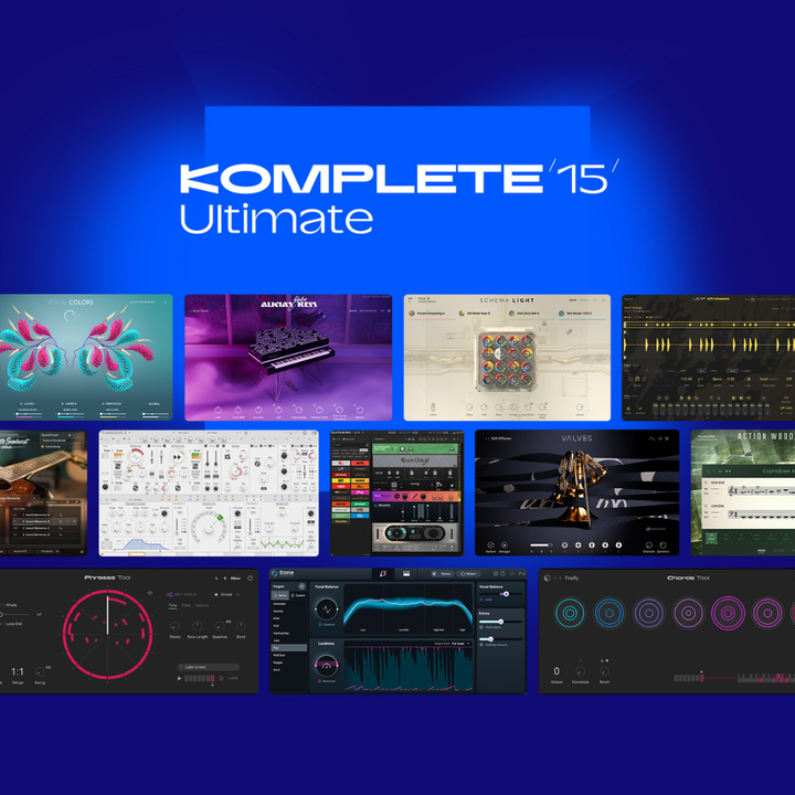 Native Instruments Komplete 15 Ultimate DL Virtual Instruments and Effects Collection - Upgrade from KOMPLETE 8 to 15