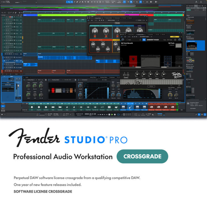 Fender FENDER-STUDIO-PRO-CROSSGR Studio Pro 8 Music and Audio Production Software (Crossgrade License)