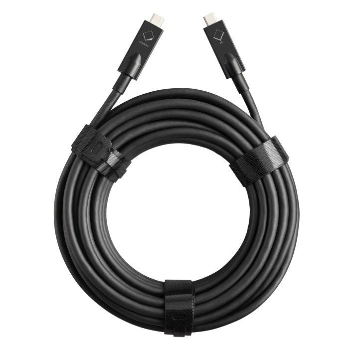 ViewSonic MCB-RS-C10  USB Type-C Active Optical Cable, 10m, 30W PD, Video/Data for TRS10 / TRS10-UB, Black