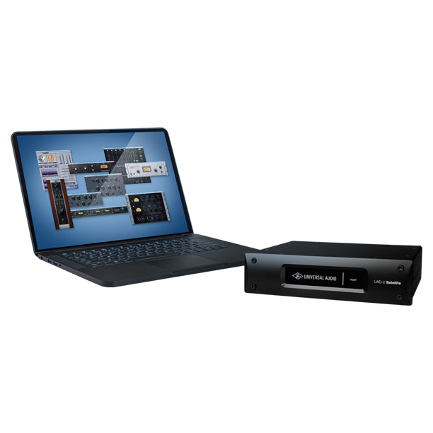 UAD-2 USB 3 Satellite Quad Core promotional bundle. Quad Core DSP accelerator with USB 3 connectivity. Promotional pricing &mdash; bundle contents confirmed at point of sale.