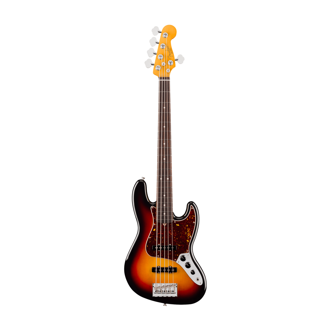Fender American Professional Jazz Bass V Rosewood Fingerboard 5-String Electric Bass (3-Color Sunburst)