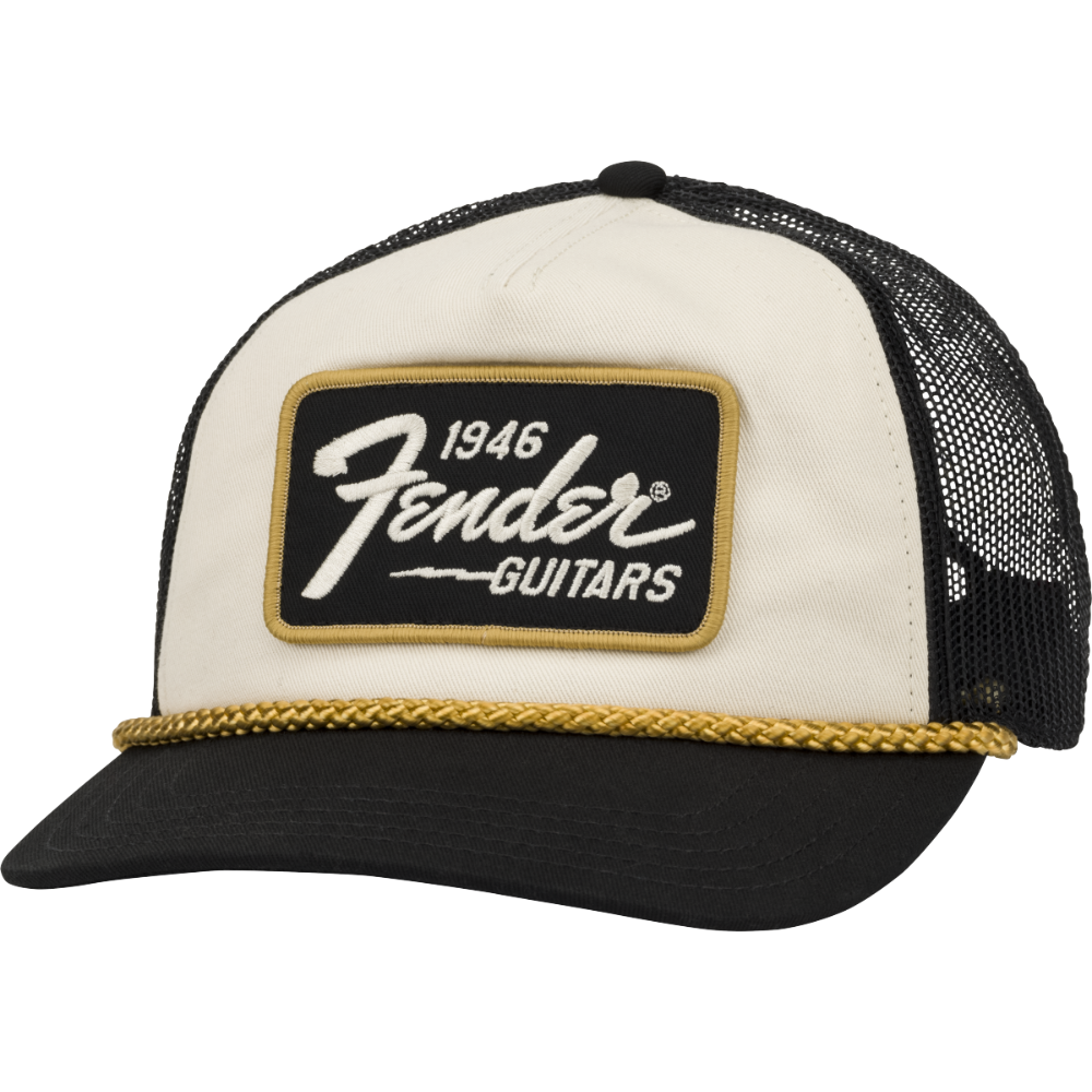 Fender 9122421201 Fender® 1946 Gold Braid Hat - Cream/Black