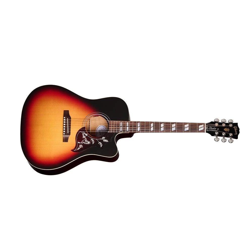 Gibson Hummingbird Studio EC Acoustic/Electric Guitar with Hardshell Case - Tri-Burst Satin
