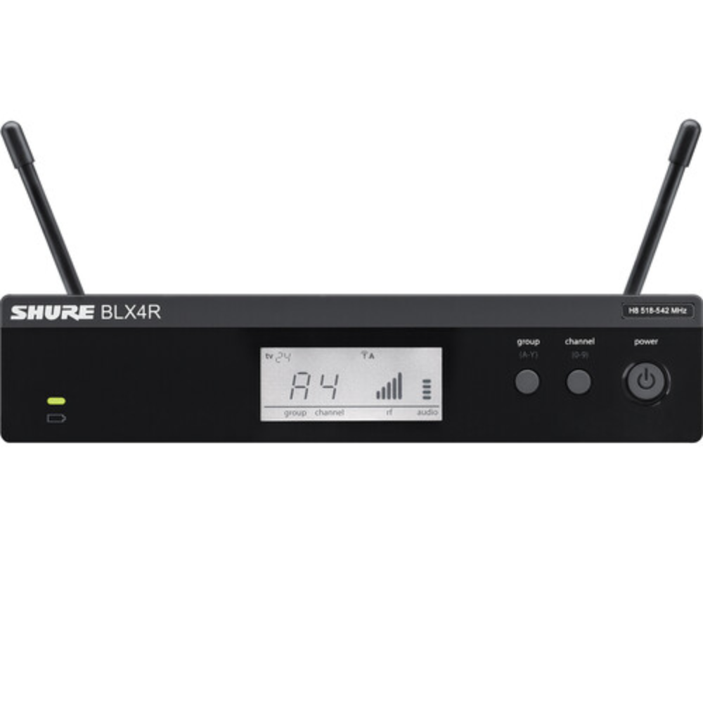 Shure BLX14R/W85M Rackmount Wireless Cardioid Lavalier Microphone System (H11: 572 to 596 MHz)